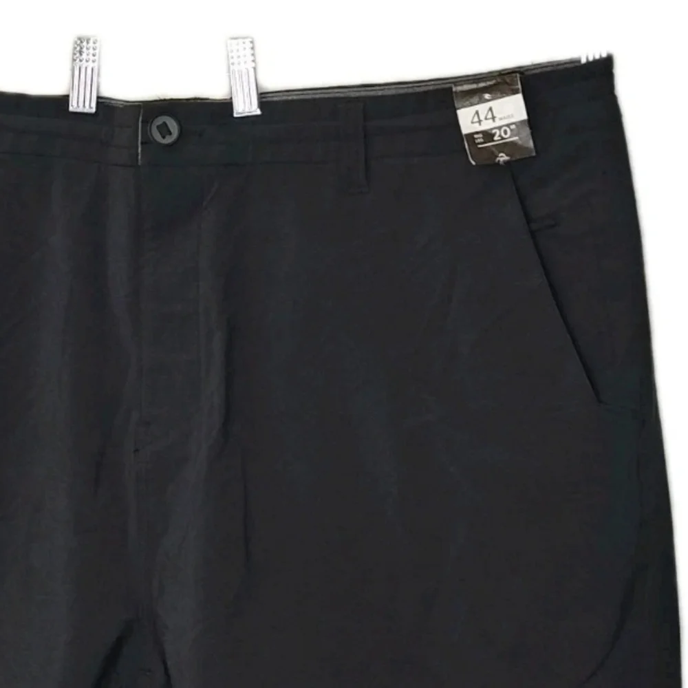 Ripcurl Boardwalk Cargo Shorts Men Sz 44 Black Cordura Fabric 20